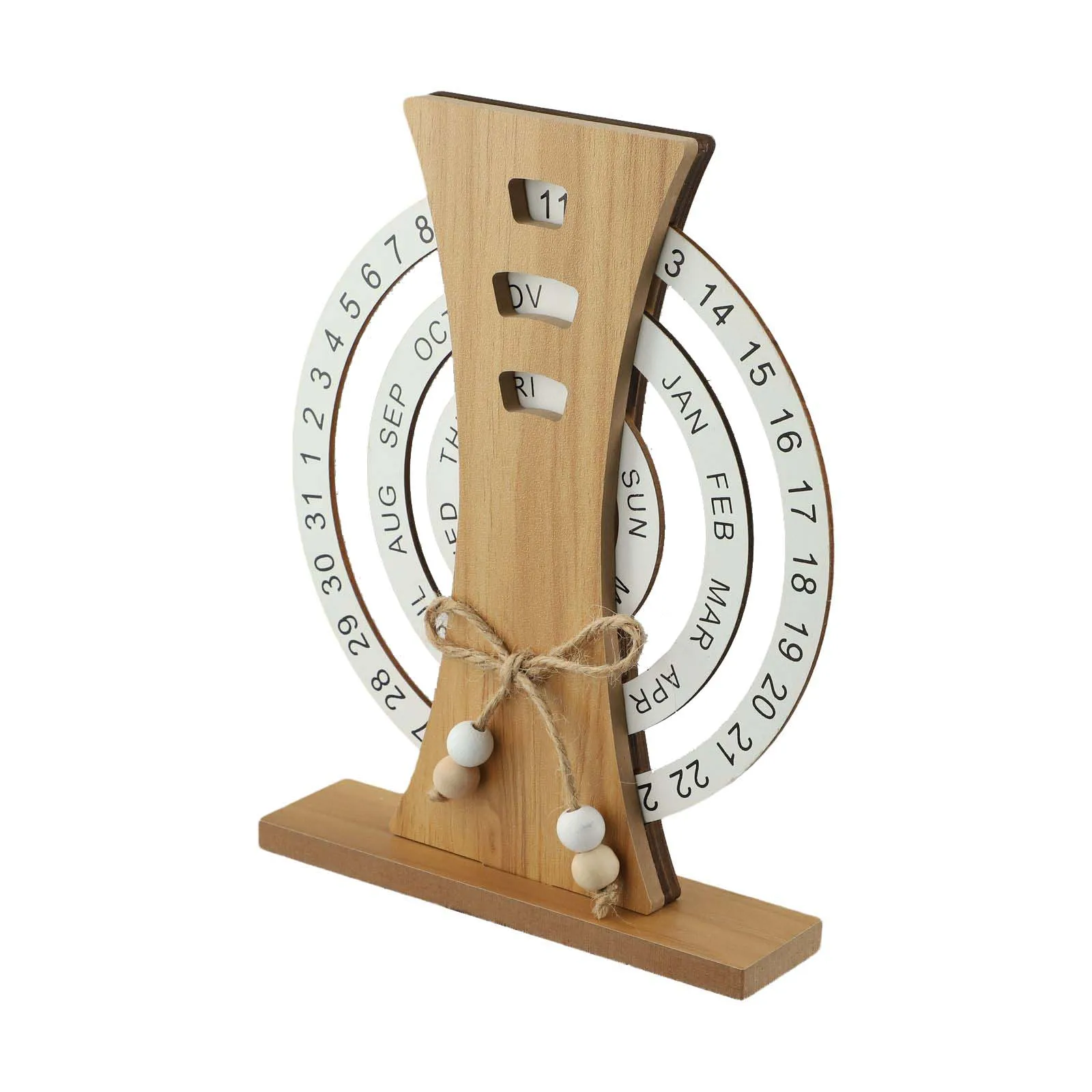 ديكور مستدام، تقويم خشبي للمكتب، ديكور جمالي ساحر، تفاعل عملي #2