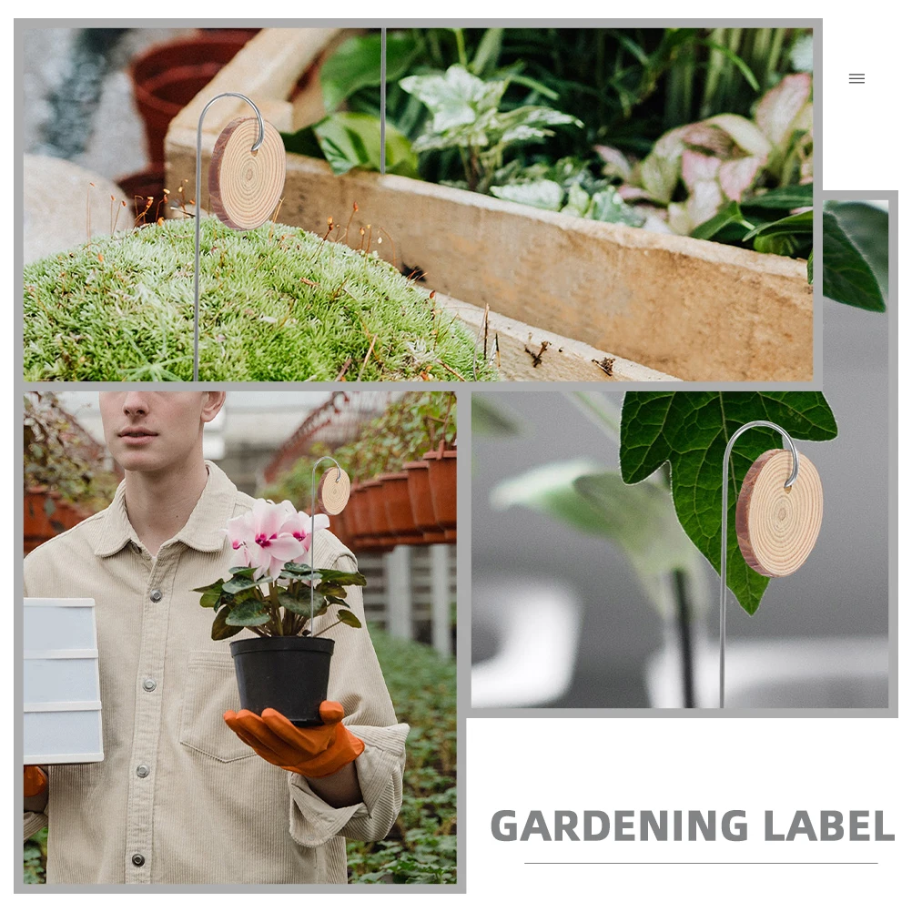 

1 Set Of Wood Tags Blank Plant Markers For Nursery Greenhouse Outdoor Garden Supplies Succulent Labels Tall Plant Labels Wood