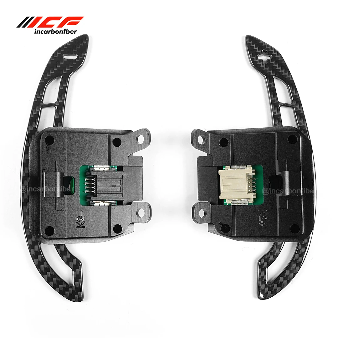 

ICF 100% Real Carbon Fiber Magnetic Steering Wheel Paddle Shifters For Chevrolet Corvette C8 Magnetic Attraction Function