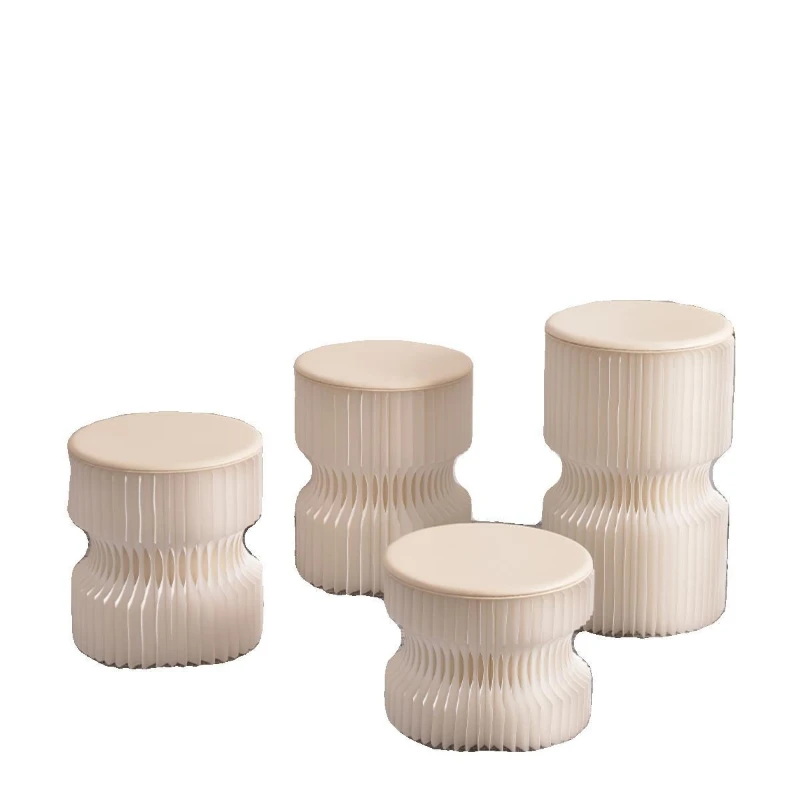 

Small stool household organ paper low stool door shoe changing stool Internet celebrity living room coffee table small bench fas