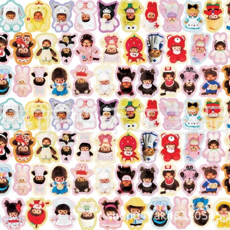 New Style Kawaii 30/40Pcs Colorful Edge Mengqiqi Acrylic Patch DIY Jewelry Accessories Girls Birthday Gifts Christmas Gifts
