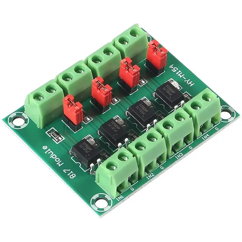 HFES 4Pcs PC817 4-Channel Optocoupler Isolation Module, 3.6-30V Voltage Conversion Converter Adapter Board Photoelectric