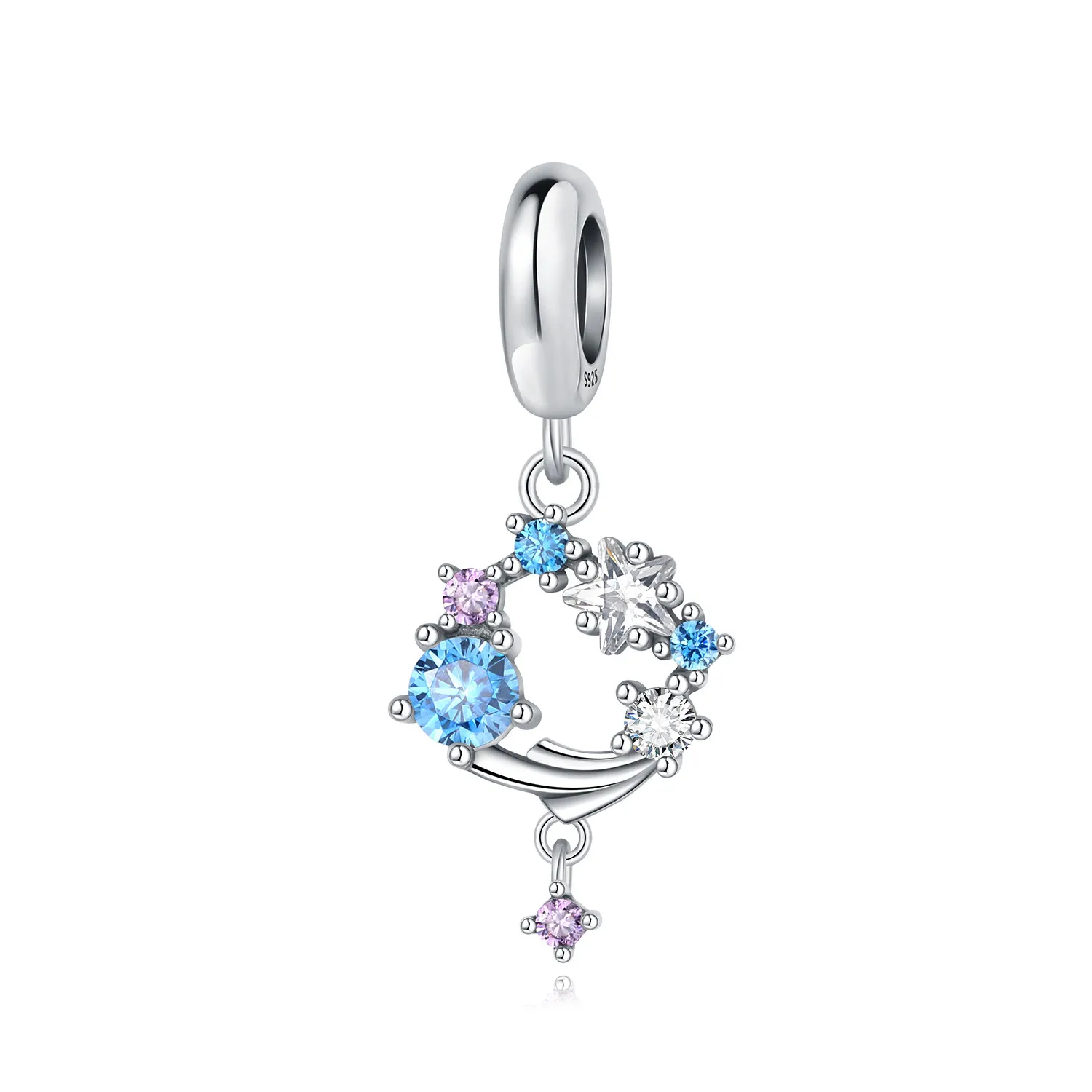 

Orstarry стерлингового серебра 925, красочные циркониевые бусины со звездным небом, оригинальные подвески, браслет, очаровательные ювелирные изделия, вечерние, сделай сам, модные подарки