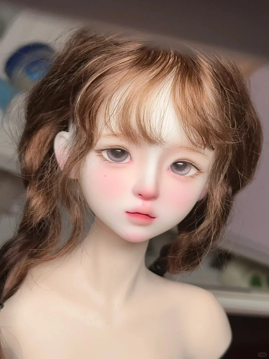 

2026 New 1/4 Scale Linlan Girl Head SD BJD Doll High Quality Resin Lovely Girl Set Just One Head for Collectors
