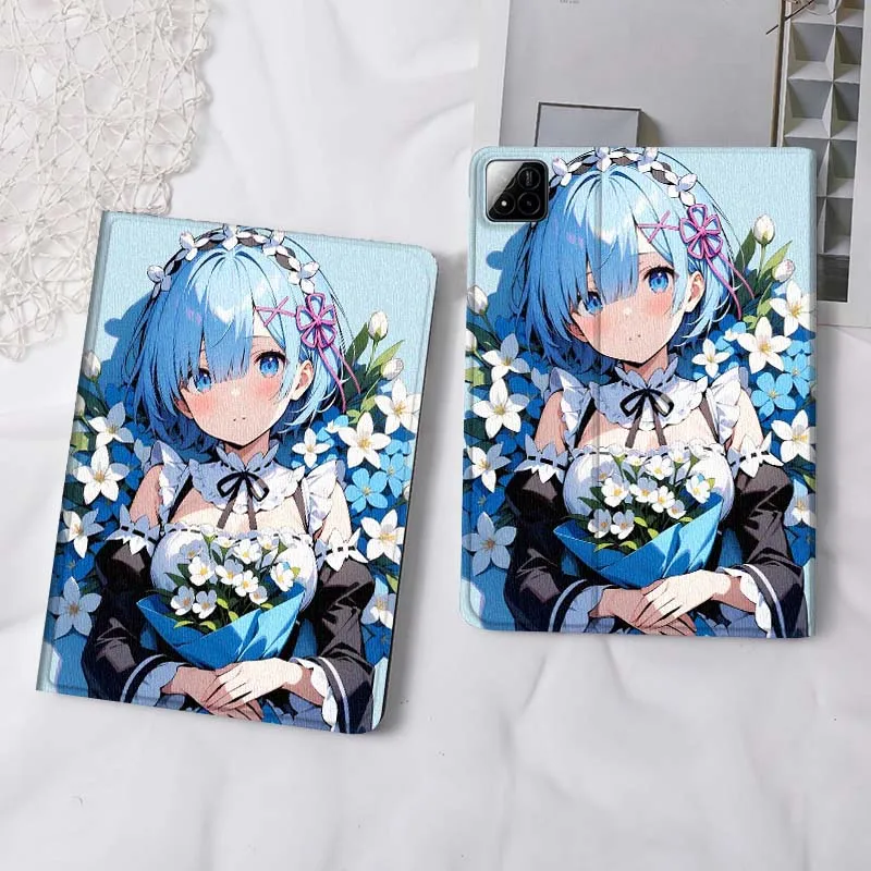 R-Re Z-ZEROS Anime Art For Xiaomi Redmi Mi Pad 4 5 6 7 8 K SE Mini Pro Plus Max 10.1 11.2  inch Tablet Case