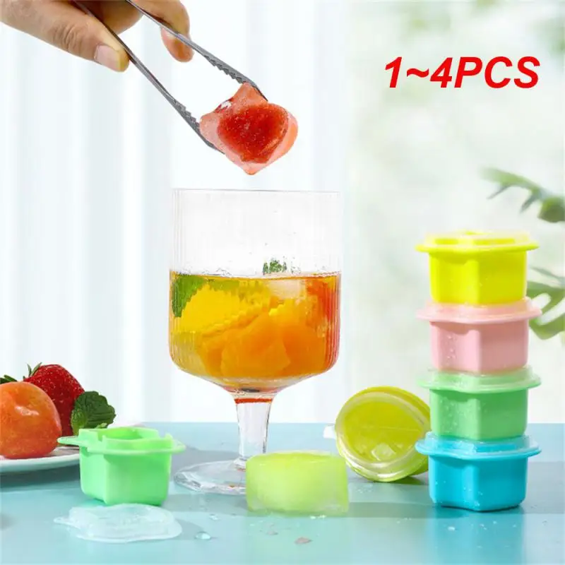 1~4PCS Homemade Ice Lolly Moulds Single Cake Mold Kitchen Gadgets Ice Maker Summer Freezer Popsicle Mold Creative