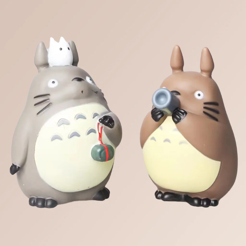 5개입 애니메이션 미야자키 하야오 시리즈 토토로 피규어 미니 스태츄 귀여운 장난감 방 장식품 PVC 책상 장식 컬렉션 모델 장난감