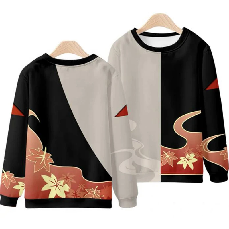 Genshin-Sudadera con capucha de Anime para hombre y mujer, prenda de manga larga con estampado 3d de Kaedehara Kazuha, Unisex