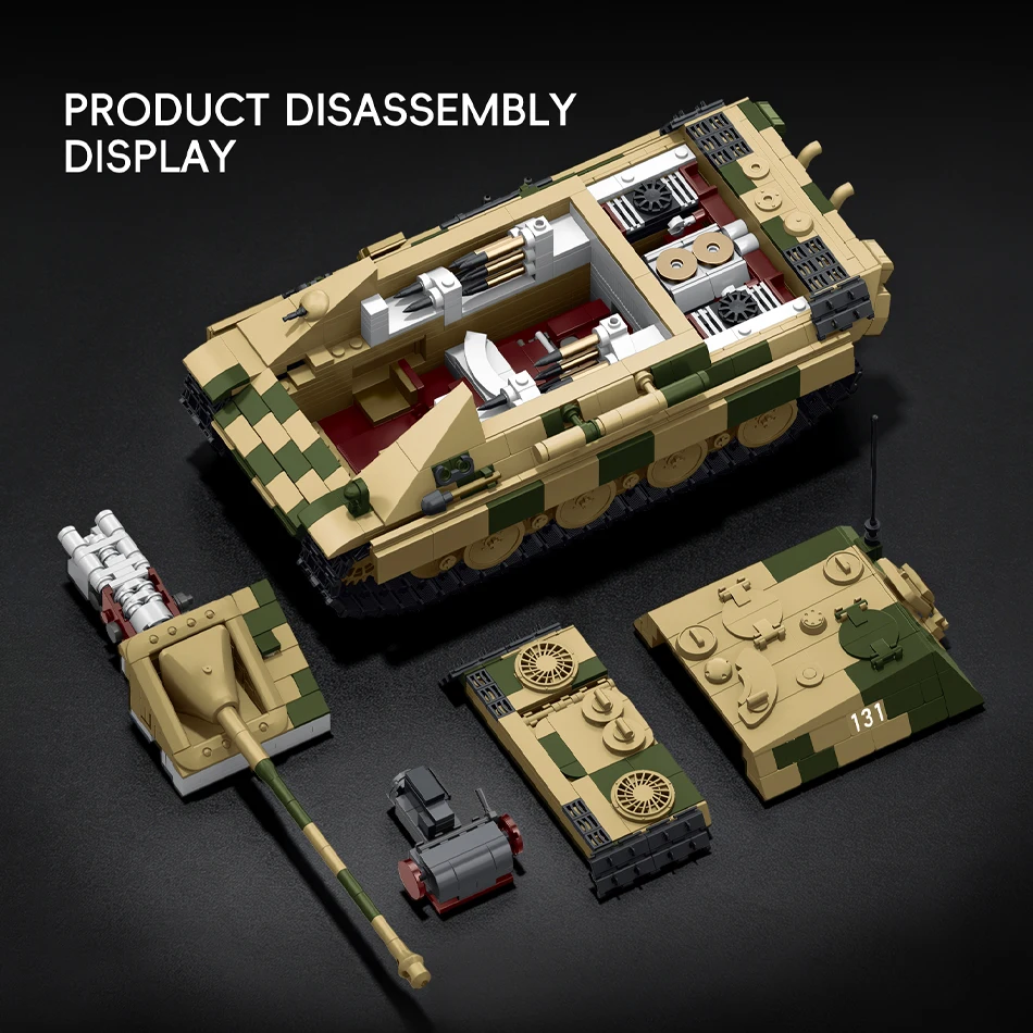 Jagdpanther G1 Sd.Kfz. Militar - Lego Compatible Military Tank avaliação e preço