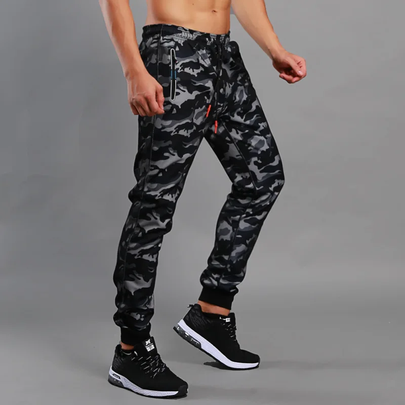 Lente Herfst Merk Kwaliteit Potlood Broek Mode Rits Zak Casual Sport Hardloopbroek 2023 Heren Camouflage Broek My803