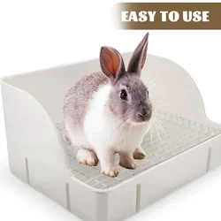 Rabbit Potty Pet Bedpan Bunny Cage Toilet Large Washable Dog Pee Pads Plastic for