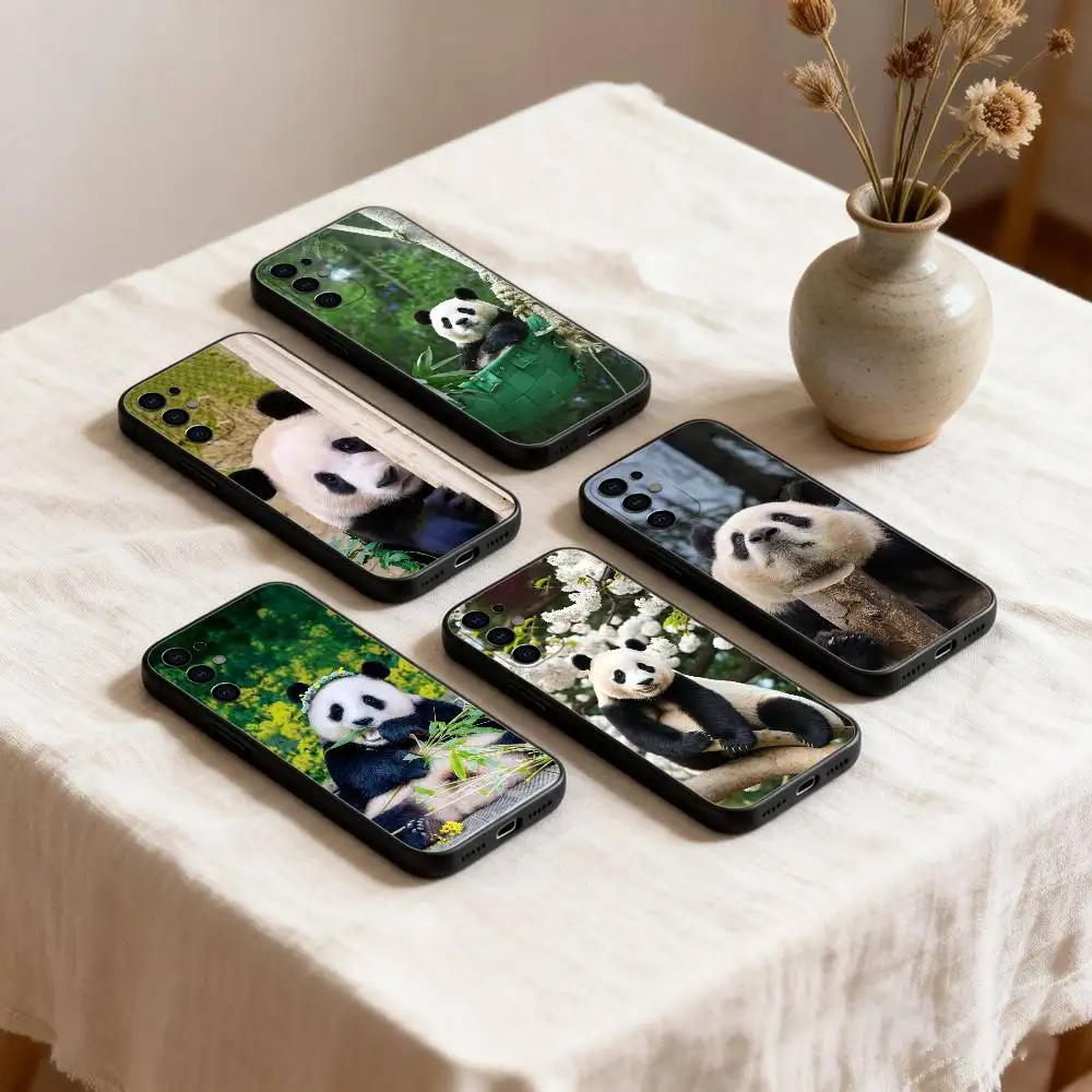 

fubao panda Phone Case For Samsung S26,25,24,23,22,21,20,30,Ultra,Plus,Fe,Lite Black Shell