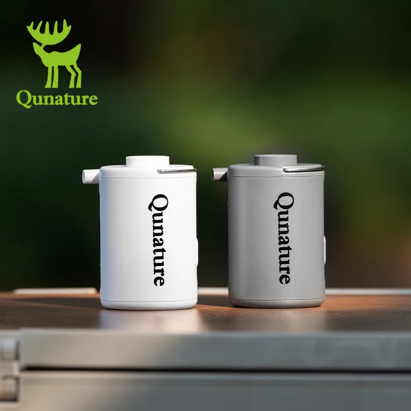 

Qunature Exhaust Inflatable Pump Camping Air Bed Lightweight Durable Electric Air Pump Multiple Valve Types USB Charging Pump