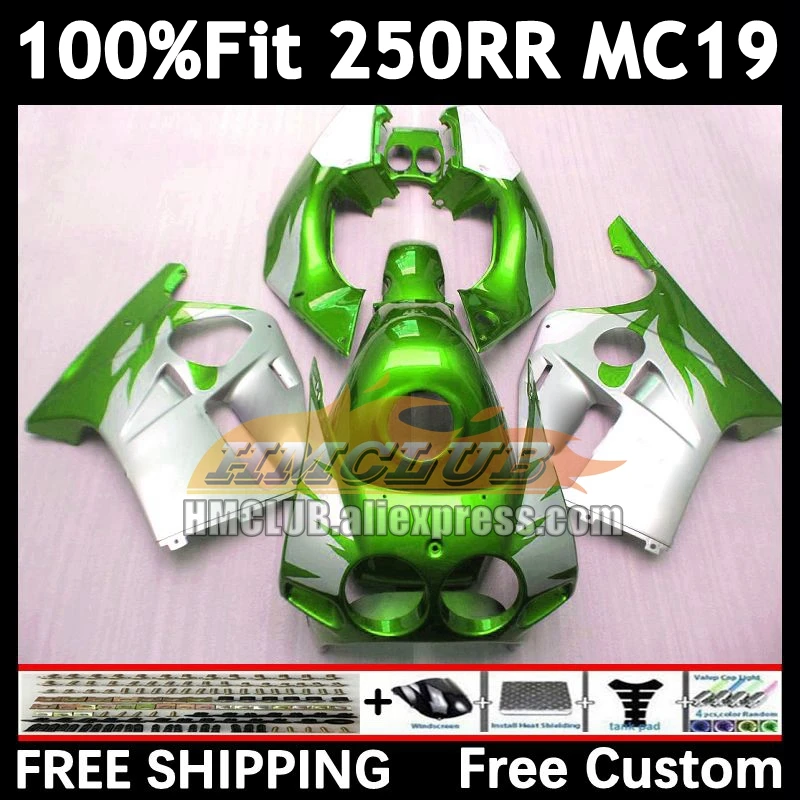 Injection Body For HONDA CBR 250RR good green 250R 250 RR CC 88 89 96No.145 CBR250 RR MC19 MC 19 CBR250RR 1988 1989 OEM Fairing