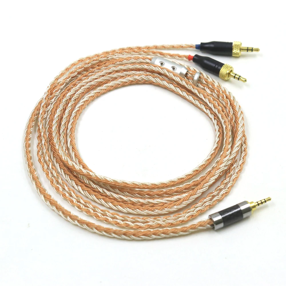 

4.4mm XLR 2.5mm 3.5mm 99% Silver Plated Mixed 16 Core Earphone Cable For Sony MDR-Z1R MDR-Z7 MDR-Z7M2 With Screw To Fix