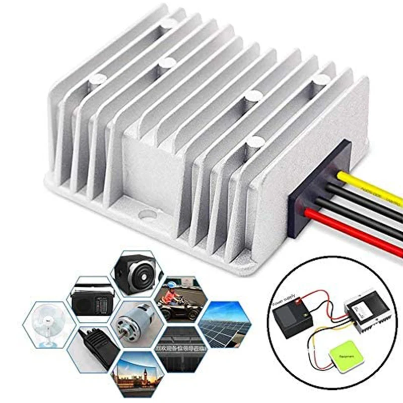 Regulador do conversor DC/DC, Módulo de potência, 48V para DC 12V, 20A, 240W