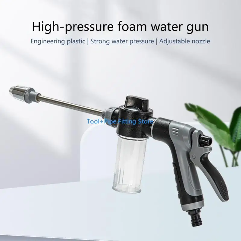 F92B Multiuse Hose Nozzle Sprayers with Removable Soap Bottle for Lawns Irrigations