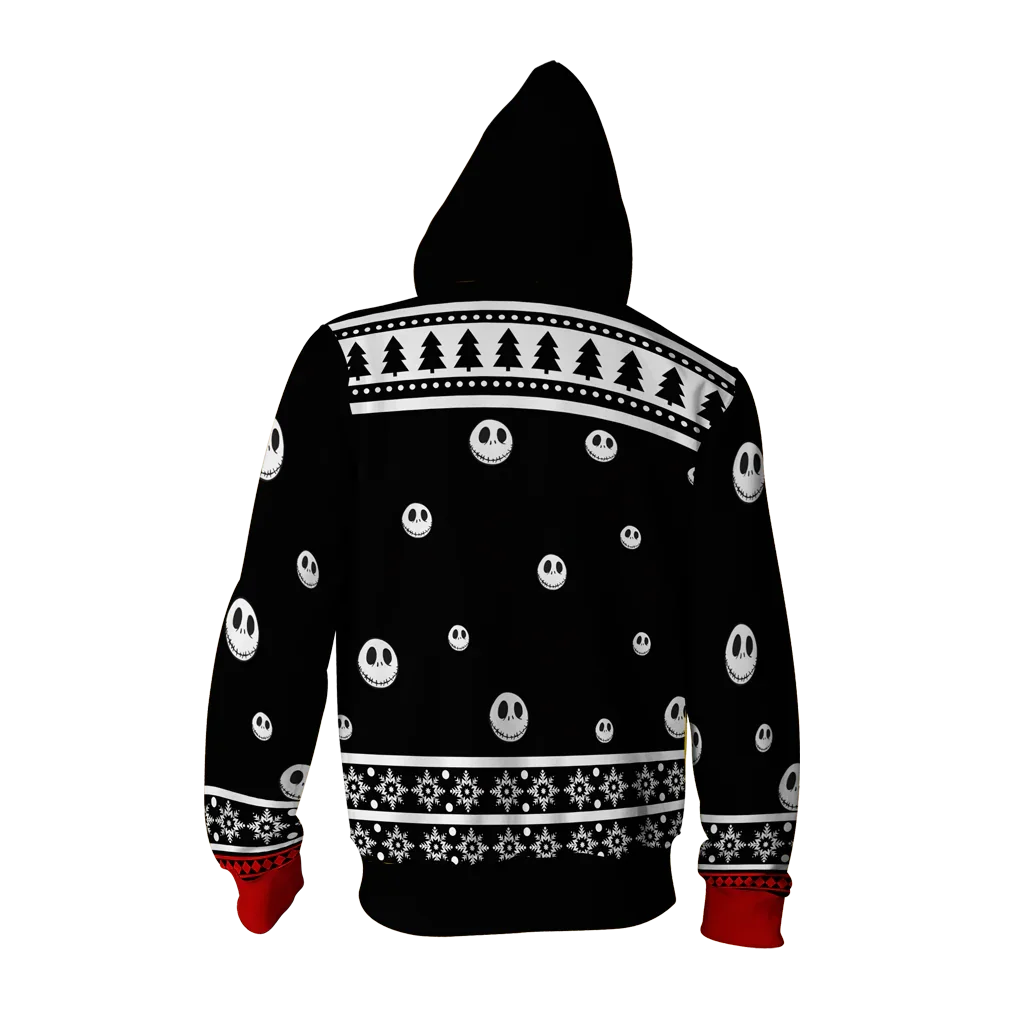 ديزني الكابوس قبل عيد الميلاد جاك سكيلينجتون كارتون الكبار الاطفال زمم هوديس لينة مريحة أنيقة كبيرة خريف شتاء