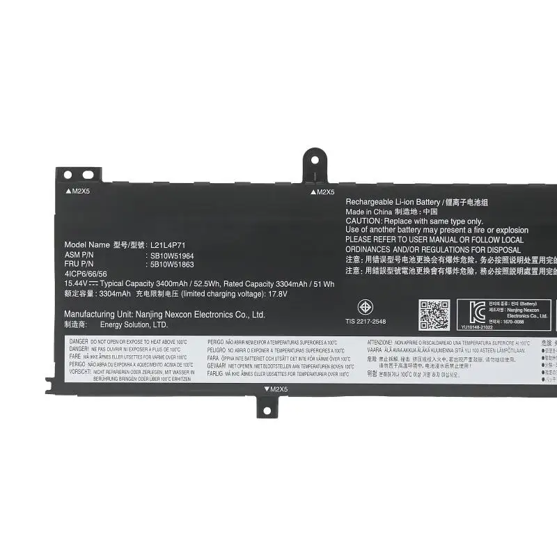 

L21C4P71 L21L4P71 Laptop Battery For T14 P14s Gen 3 2022 L21D4P71 L21M4P71 L21M4P72 SB10W51967 52.5WH