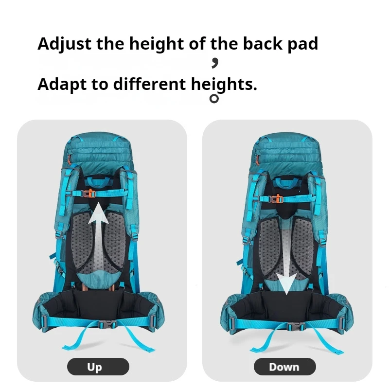 Naturehike Hiking Backpack Waterproof 45L 55L 65L Big Knapsack Climbing Travel Outdoor Sports Large Capacity Bag With Rain Cover