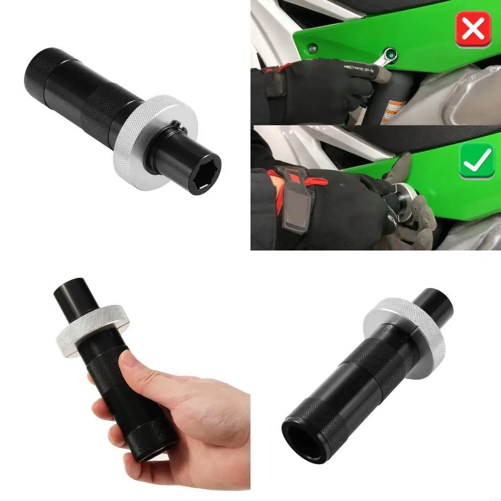 

14mm/17mm Aluminum Motocross Shock High Comp Adjuster Tool for Most Motorbikes X37F