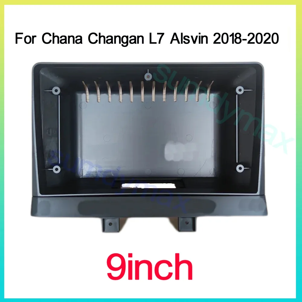 9 inch Car Radio Fascia Panel for Chana Changan L7 Alsvin 2018 -2020 Dash Kit Install Facia Console Bezel Adapter Plate Cover