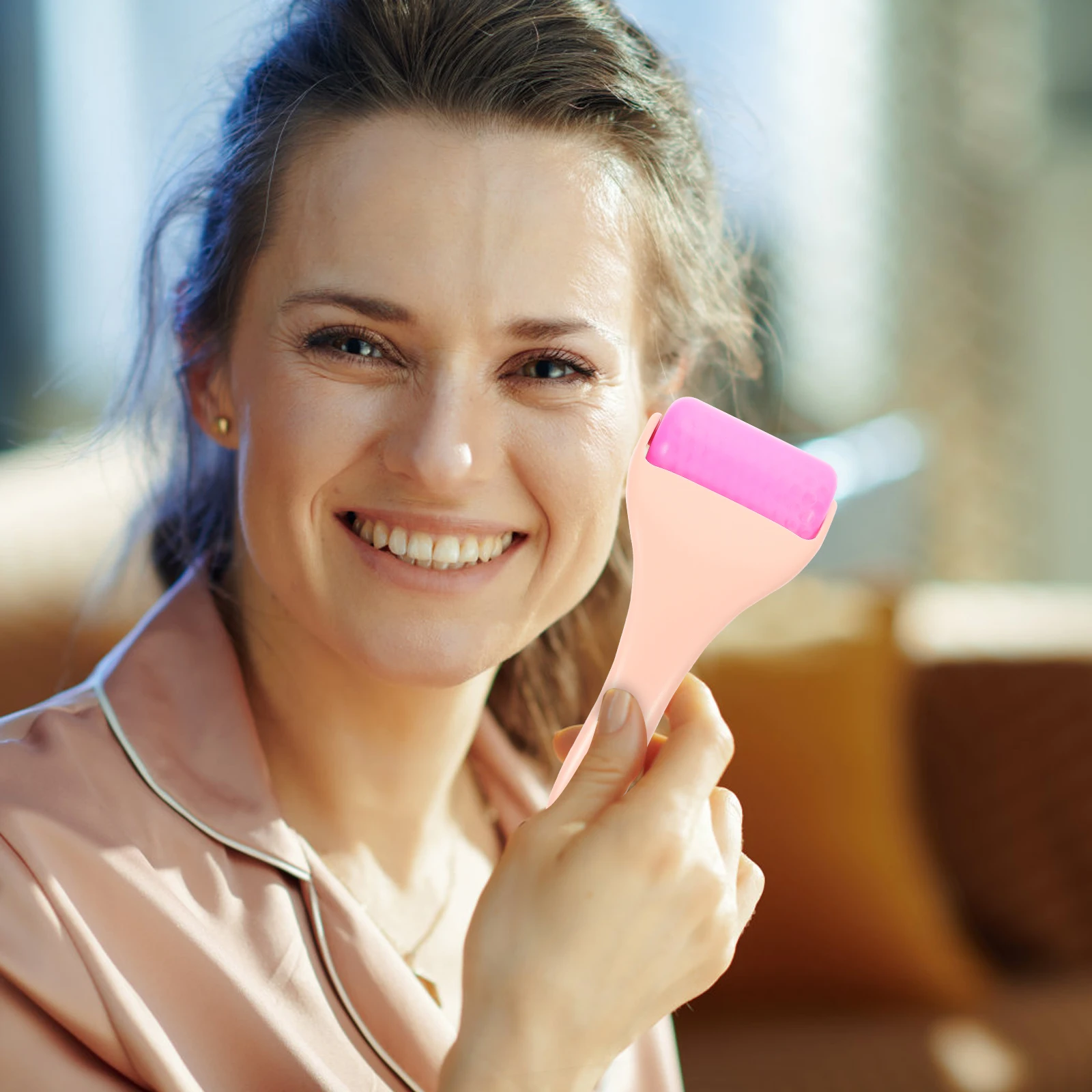 

Facial Massage Roller Anti Wrinkle Eye Puffiness Portable Spa Tool Ergonomic Design Easy Travel Home Use