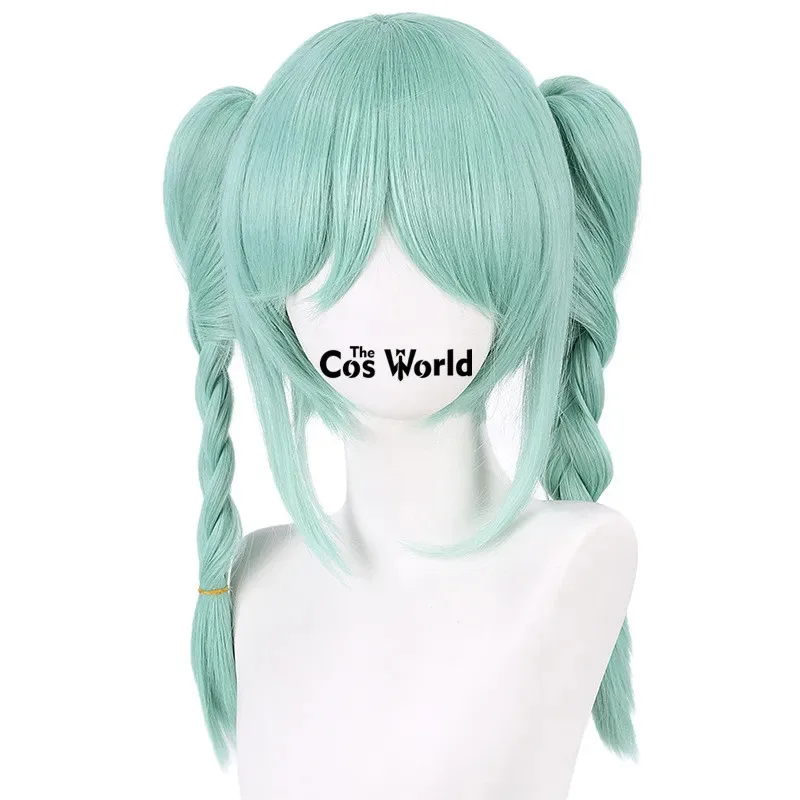 الحب لايف نجم ليلا Onitsuka توماري النعناع 40 سنتيمتر طويل أنيمي تأثيري الباروكات الألياف مقاومة للحرارة الشعر الاصطناعية + غطاء شعر مستعار #2