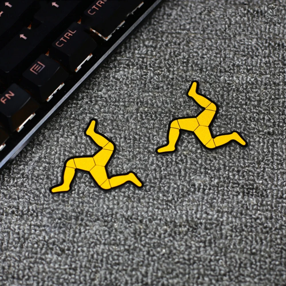 1Set Isle of TT Three Legs Waterproof Vinyl Stickers For Motorcycle Helmet Visor Car Styling Decor