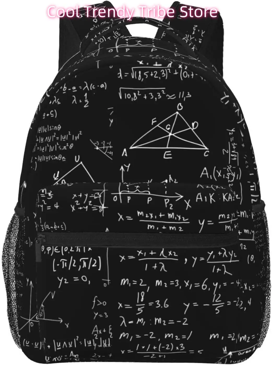 

Сумка для ноутбука «Снова в школу» Математические формулы Легкий рюкзак для ноутбука Легкий многоцелевой дорожный повседневный рюкзак унисекс