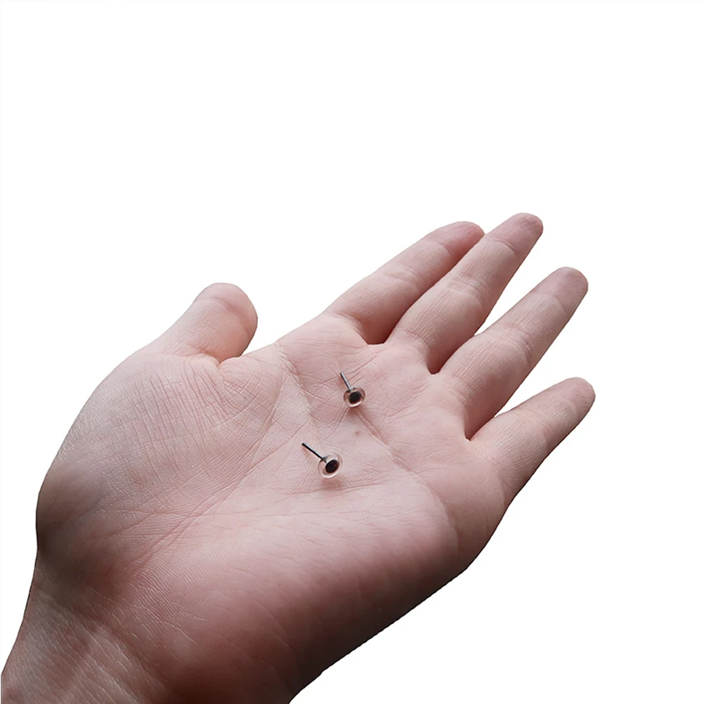

200 Pairs Safety Eyes for Toy Making Transparent Animal DIY Googly Self Adhesive