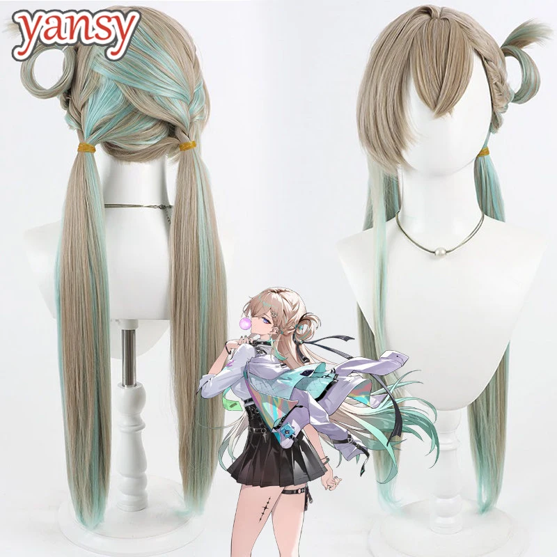 parrucca-sintetica-yansywig-per-cosplay-di-lynae-gioco-wuthering-waves-80cm-lunga-liscia-marrone-con-riflessi-verdi-resistente-al-calore