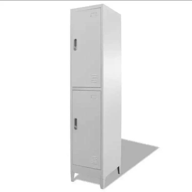 2026 Wholesale New Trends 2 door steel locker small student wardrobe cheap built in small bedroom wardrobe With High Click