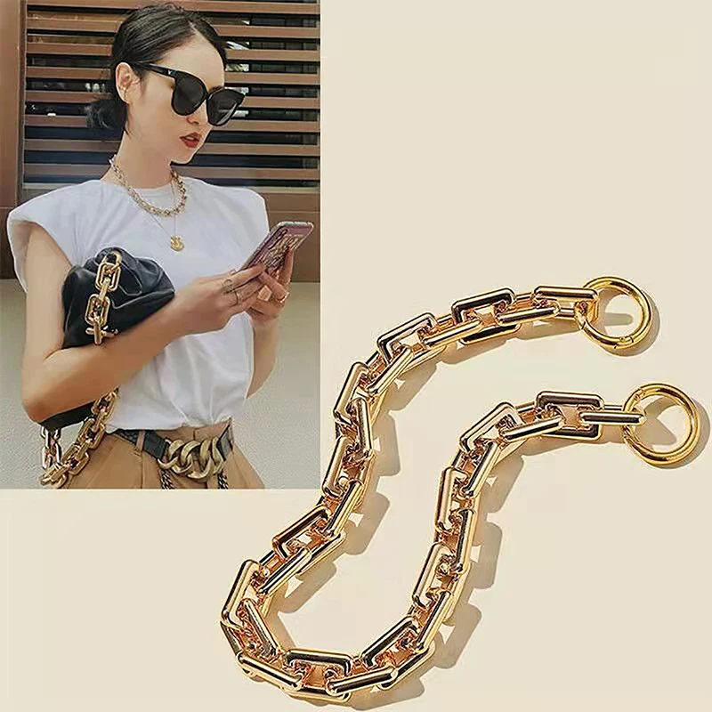 Silver Gold Acrylic Wallet Chain With Tote Handle Diy Wallet Replacement Chain For Shoulder Bag Handbag Strap Bag Chunky Chain