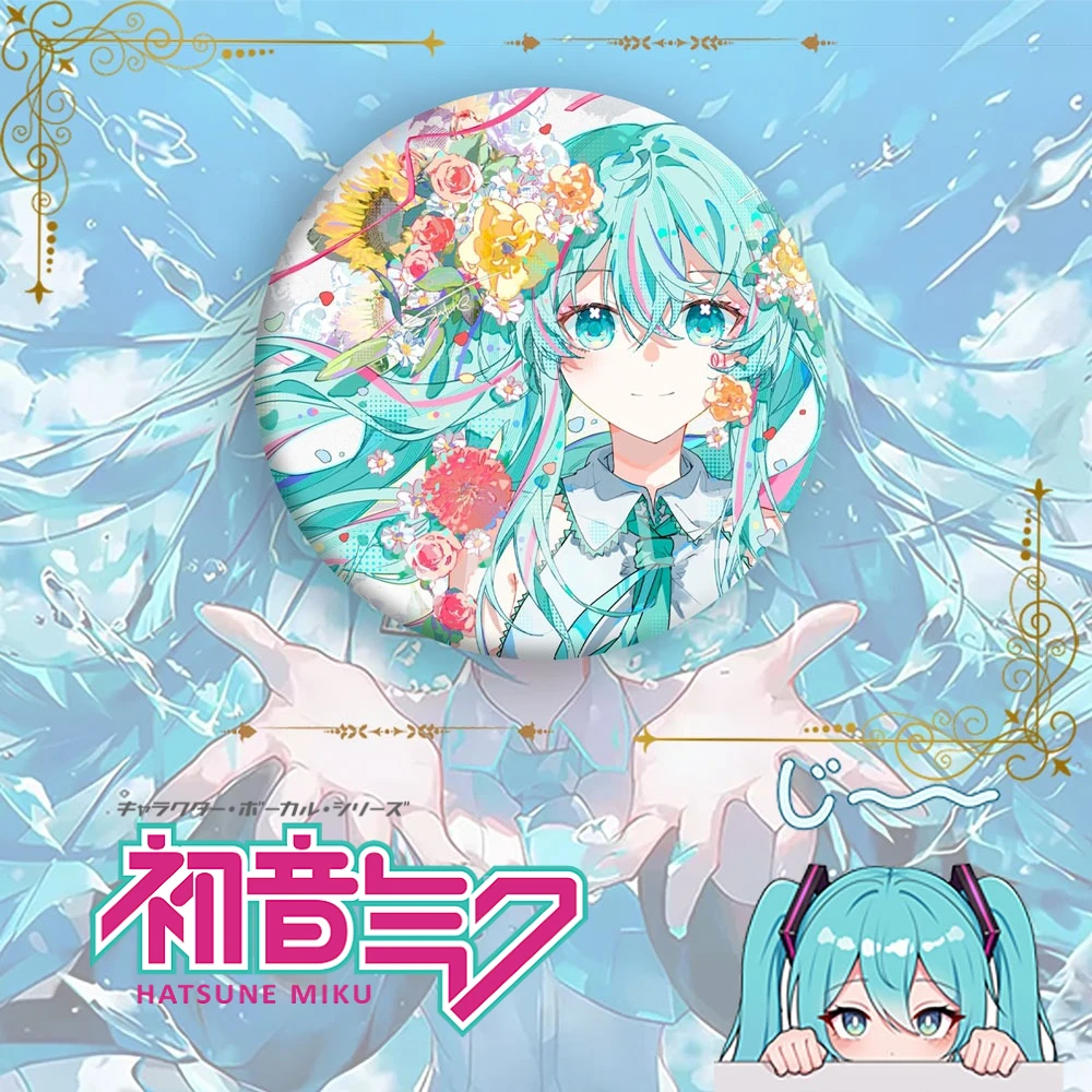 Hatsune Miku Anime Gadżety Odznaka Wirtualna Piosenkarka Kagamine Rin Len Plecak Kapelusz Dekoracje Zawieszki Niezbędny dla Fanów Kolekcjonerski Prezent