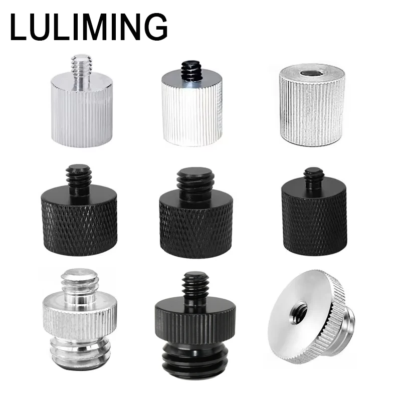 Coarse Teeth 5/8-11 to 1/4 3/8 Inch Laser Level Tripod Conversion Screw Tripod Ballhead Photography Equipment Accessories