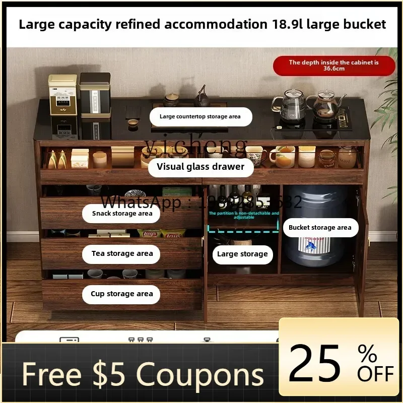 

new Chinese tea table smart tea bar machine dining side cabinet tea integrated cabinet