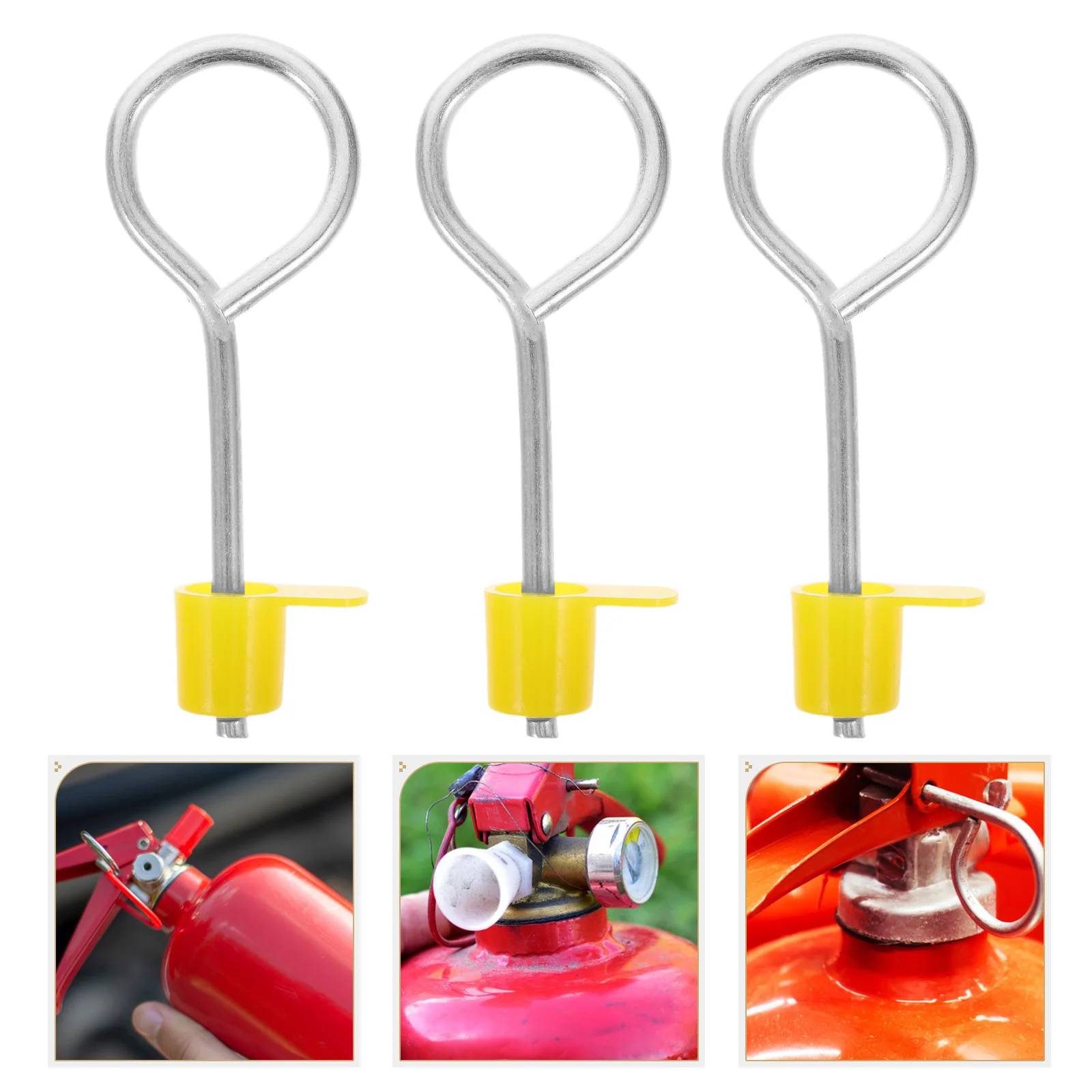 50Pcs Fire Extinguisher Pull Replacement Pull Pin Fire Extinguisher Safety with Caps Extinguishe