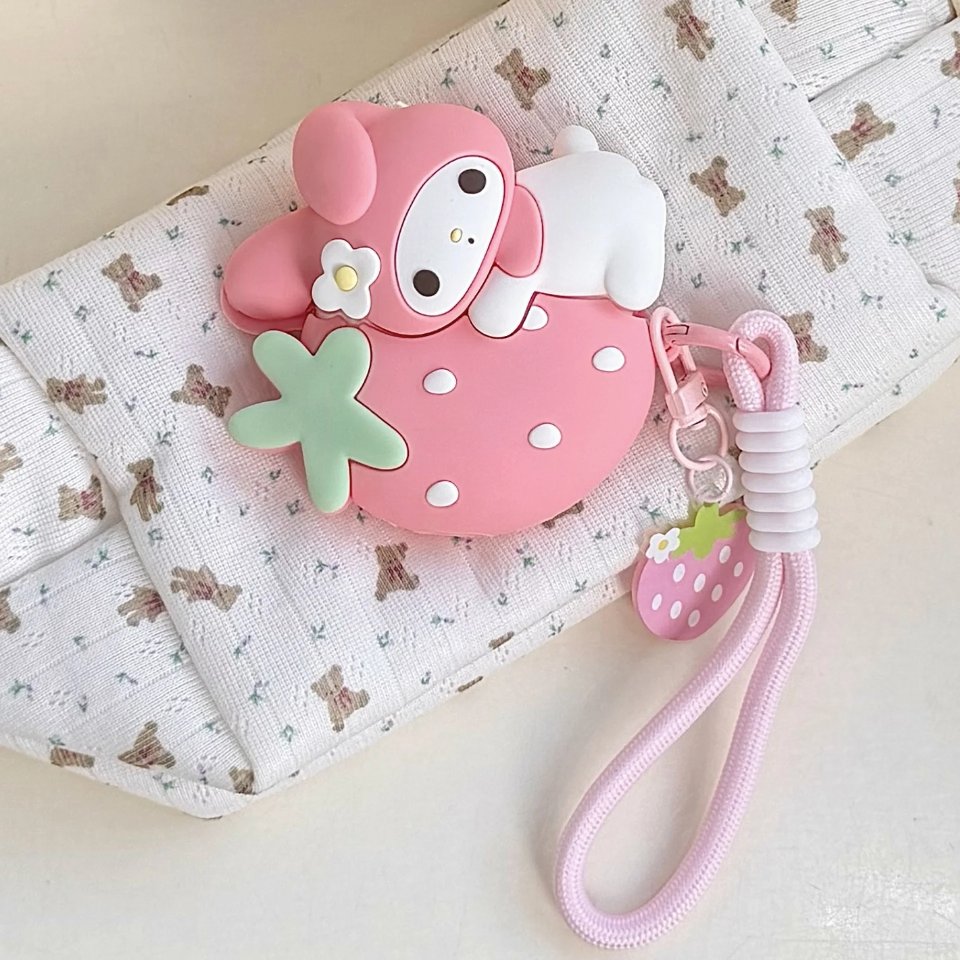 Happy Holidays Girl Gift Cartoon Cute For Melody Earphone Ca