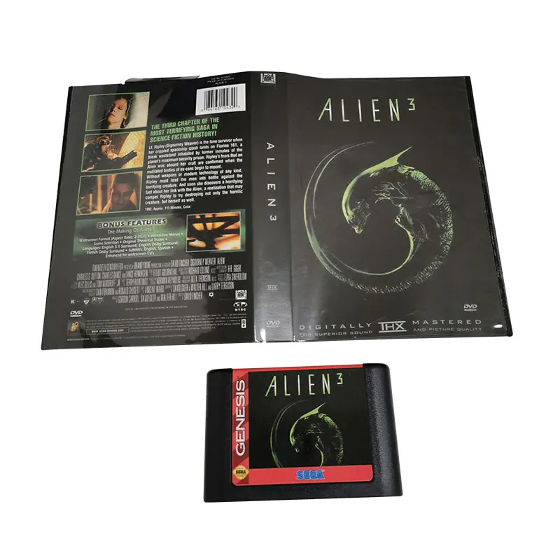 Alien 3 MD Game Cartridge For 16 Bit NTSC And PAL Video Game Console