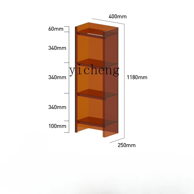 Tqh Light Luxury Storage Rack Acrylic Storage Display Stand Creative Multi-Layer Floor Bookshelf