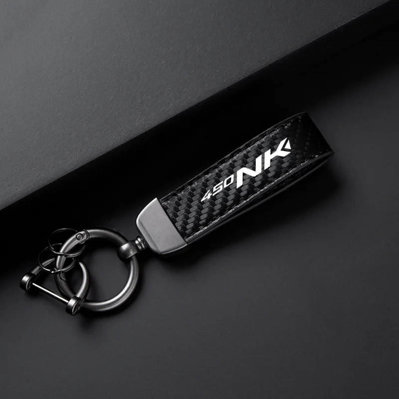 For CFMOTO 450NK 450SR 450SS 450 SR-S NK NK450 New Classic Motocycle Keychain Holder Keyring Carbon Fiber Accessories Key chain