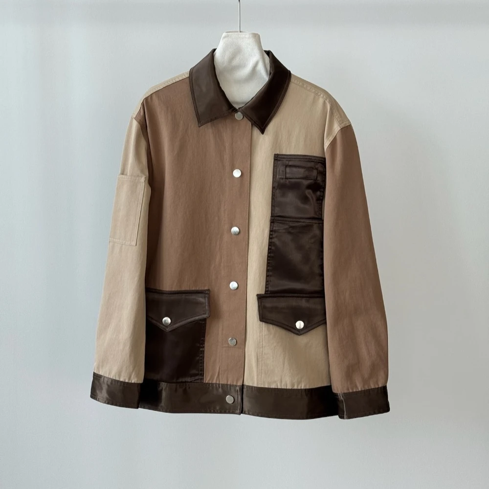 100% Cotton Vintage Woven Patchwork Jacket