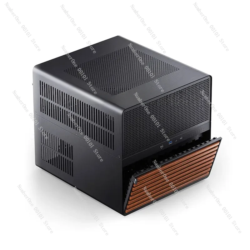 N5 Mini-itx Material PC Cases Aluminum Mini Chassis ATX Mid Tower Case 8+1 HDD Fans SFX PSU 1U USB Acrylic Bay Dual 120mm