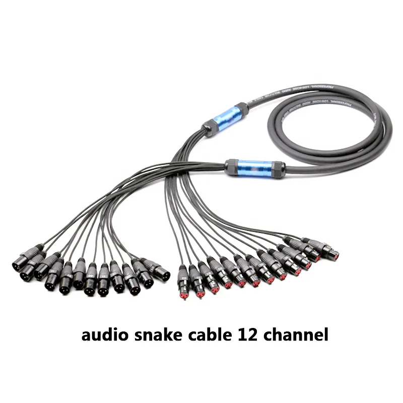 Dmx o De Y Power Snake Xlr Cable Male To Female Multi Microphone 4 8 12 16Xlr 24 32 48 Channels Roll Stage Box Cable