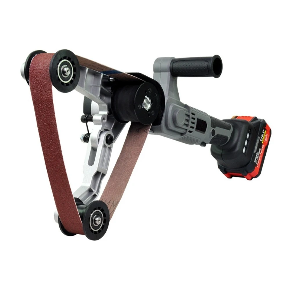 

Handheld Electric Pipe Polisher Stainless Steel Round Tube Drawing Machine Mini Belt Sander For Metal Rust Removal