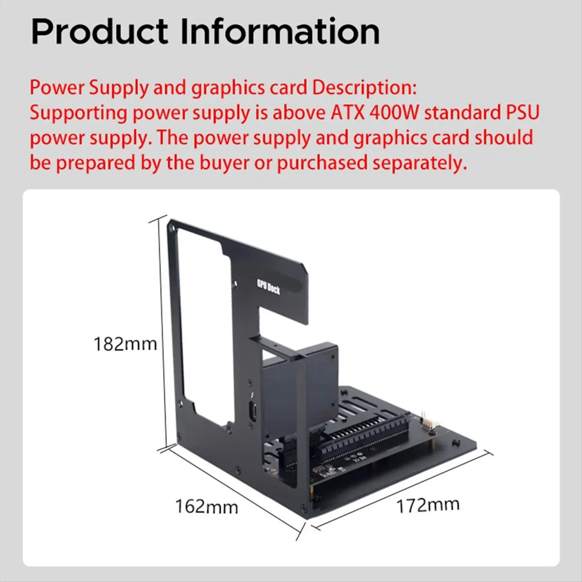 A72Z For -Compatible 3/4 GPU Dock Laptop to External Graphic Video Card Fit USB4 for Notebook with 40Gbps(A)
