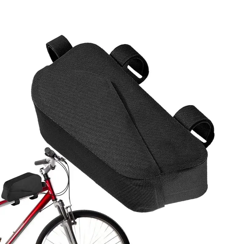 Front Frame Bag Waterproof Saddle Front Beam Bag Cycling Gear Frame Bag Magnetic Closure Front Pouch Saddle Bag For Travel