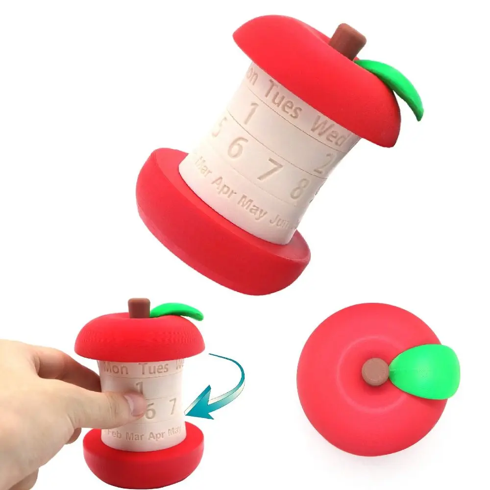 

Perpetual Calendar 3D Printed Rotating Calendar Creative Perpetual Calendar Desktop Decorative Ornaments Christmas Gifts