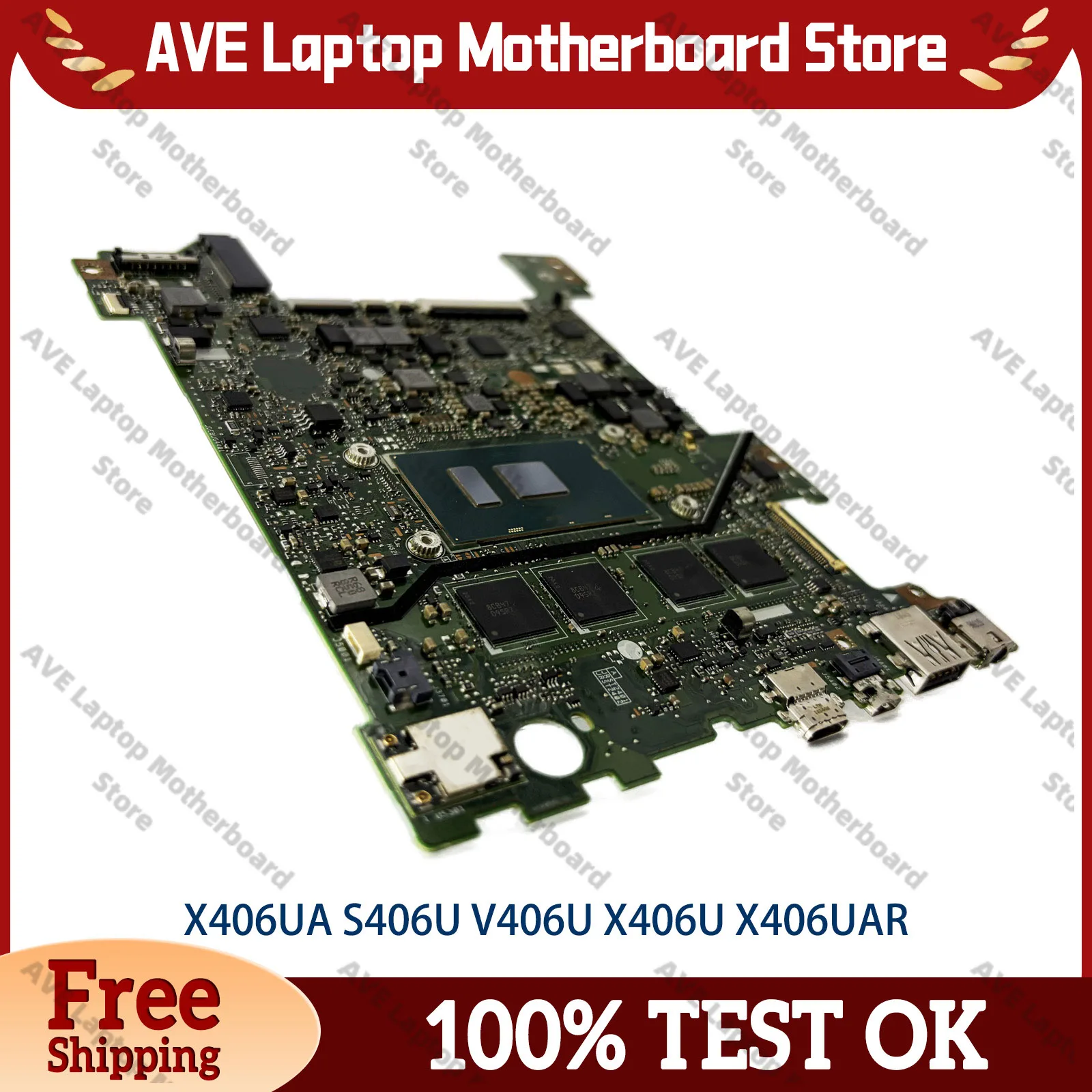 carte-mere-d'ordinateur-portable-x406ua-pour-asus-vivobook-x406uas-k406u-s406u-x406ua-x406uar-x406u-v406u-avec-processeur-i3-i5-i7-tests-ok